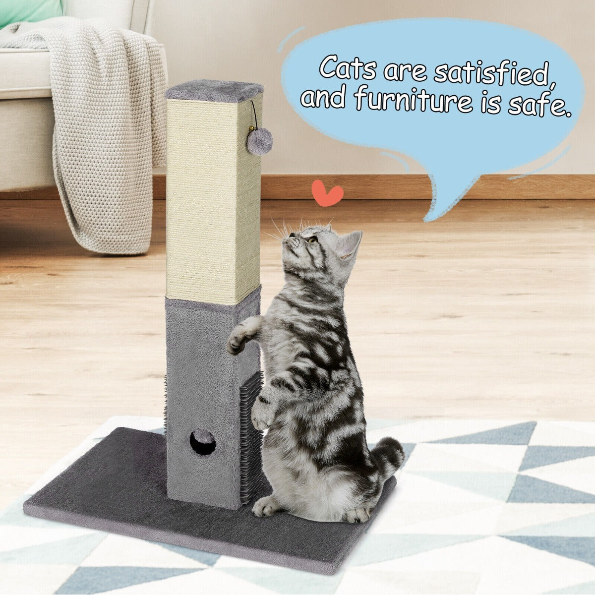 Tall cat cheap scratching post