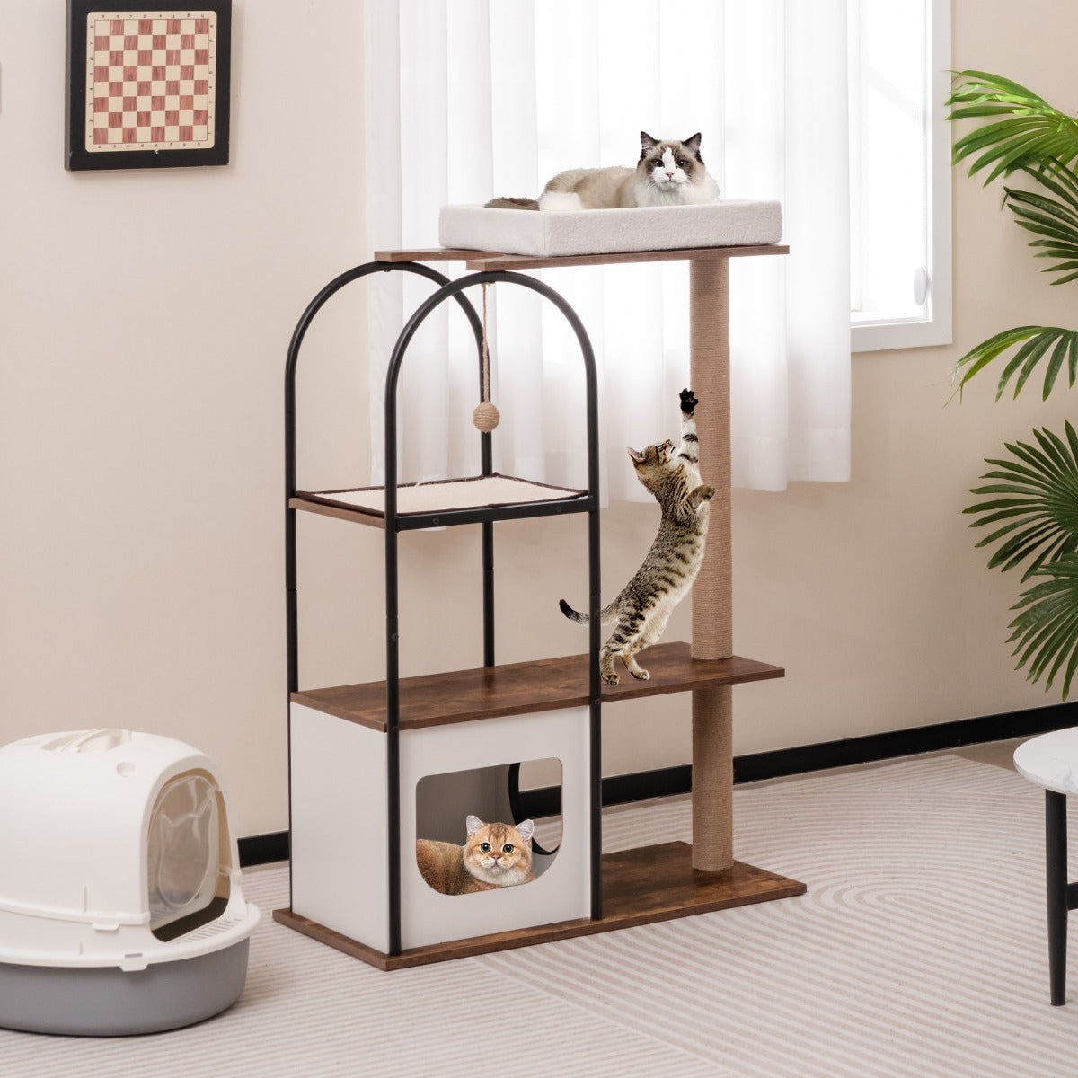 Metal hotsell cat tree