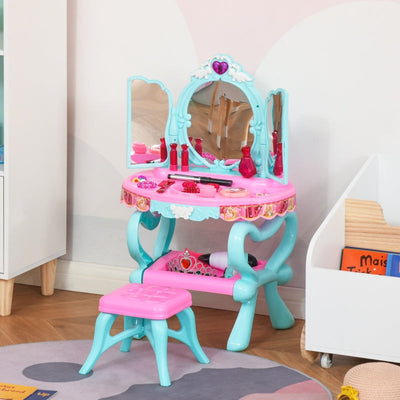 Children's Princess Dressing Table And Stool