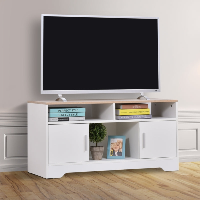 Boxy TV Stand, With Wood-Effect Table Top