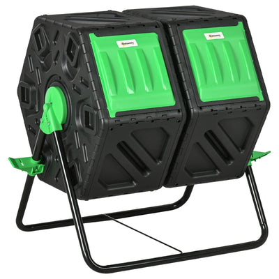 Dual Chamber Garden Compost Bin