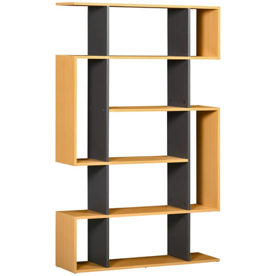 5-Tier Bookshelf, Modern Bookcase With 13 Open Shelves, Natural