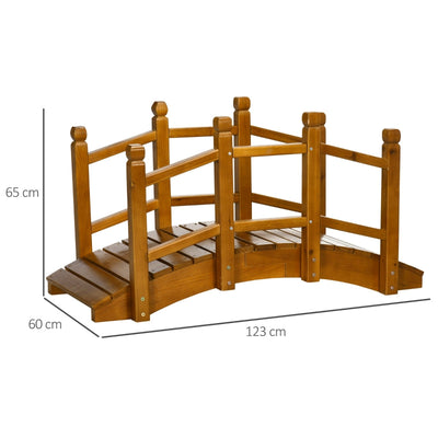 Wooden Garden Bridge , Brown