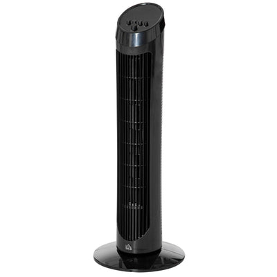 30 Oscillating Tower Fan 3 Speed Mode  - Black