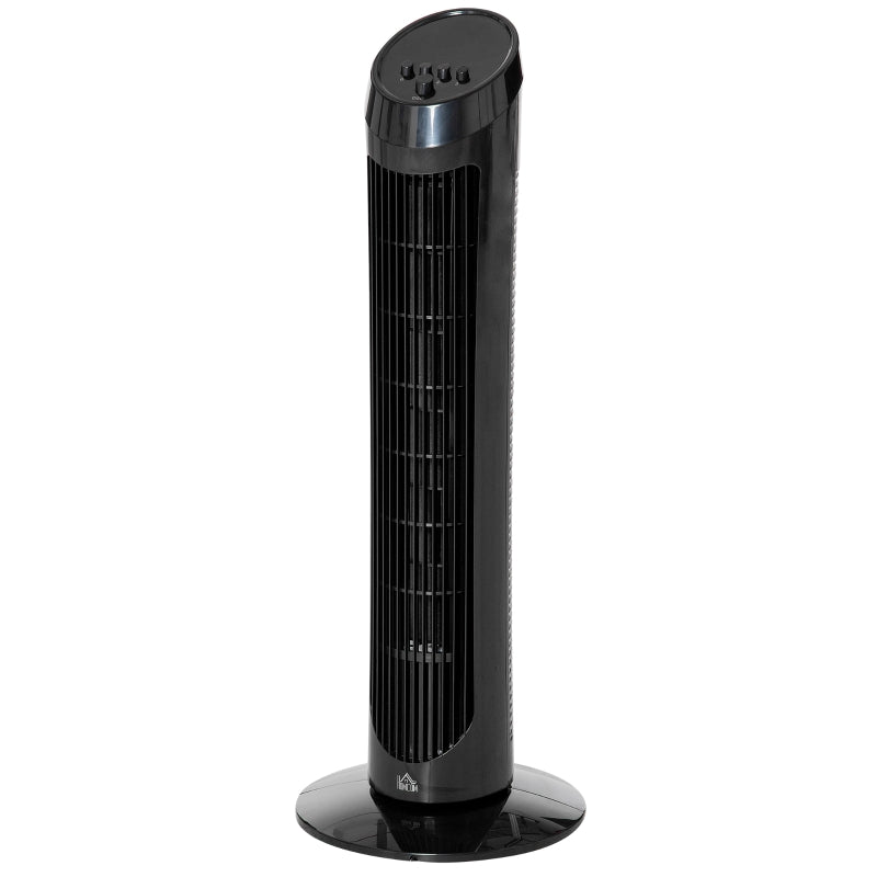 30 Oscillating Tower Fan 3 Speed Mode  - Black