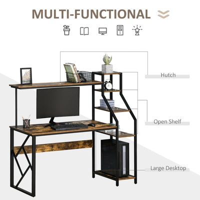 Computer Desk With Shelves Home Office