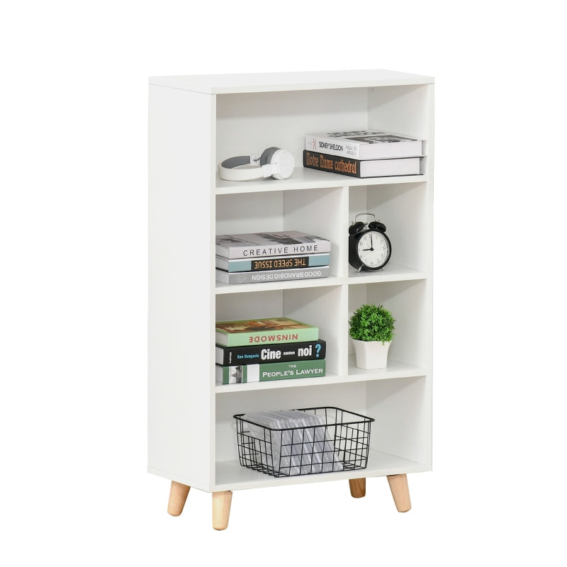 Bookcase Modern Bookshelf Display Cabinet, White