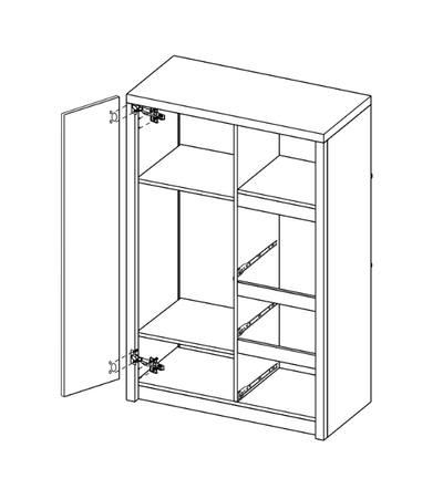 Roma ROM8 Highboard Cabinet