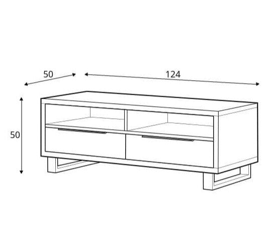 Gale TV Cabinet 124cm