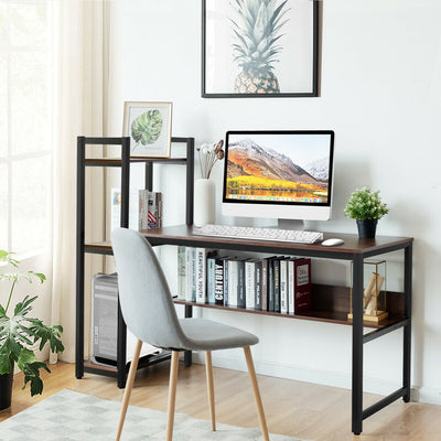 Computer Desk Home Office Workstation with Shelves