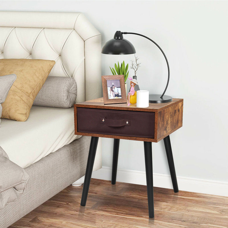 Modern Bedside Table Storage Cabinet Nightstand