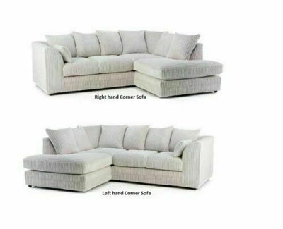 Desmond Jumbo Cord Corner Sofa Set 6 Colour