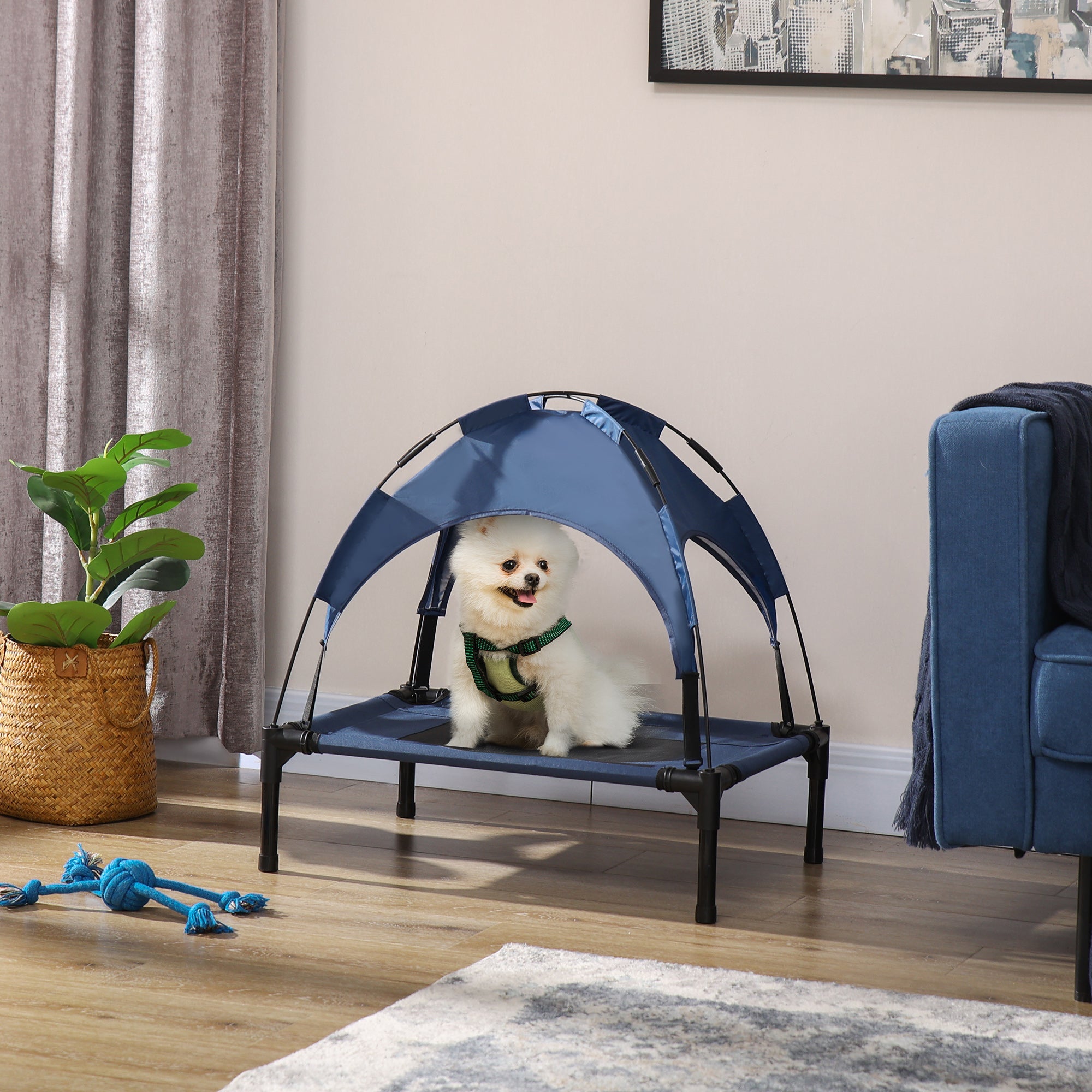 Pawhut elevated best sale dog bed