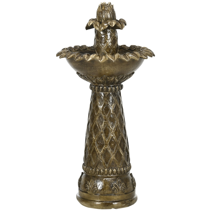 2-Tier Outdoor Waterfall Fountain