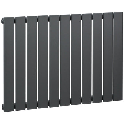 Single Panel Vertical Designer Radiator, Grey