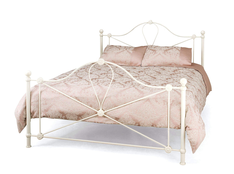 Lyon  Metal Bed - Ivory