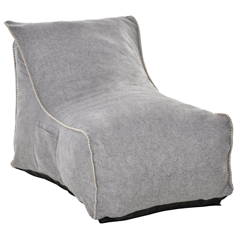 Large Boxy Beanie Chair - Grey