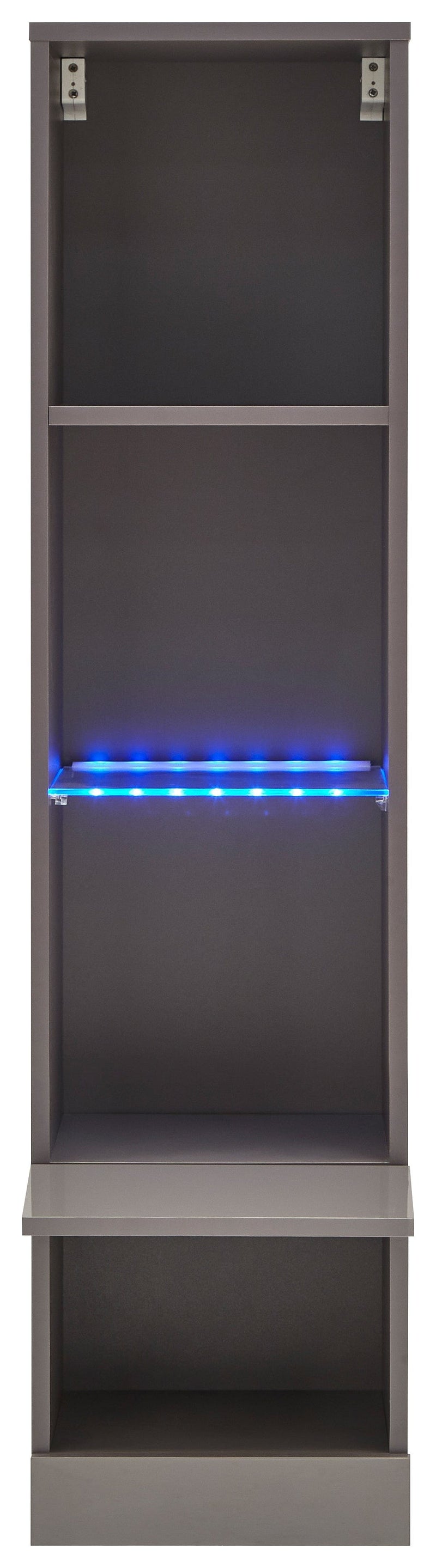 Galicia Tall Shelf Unit With Led Grey