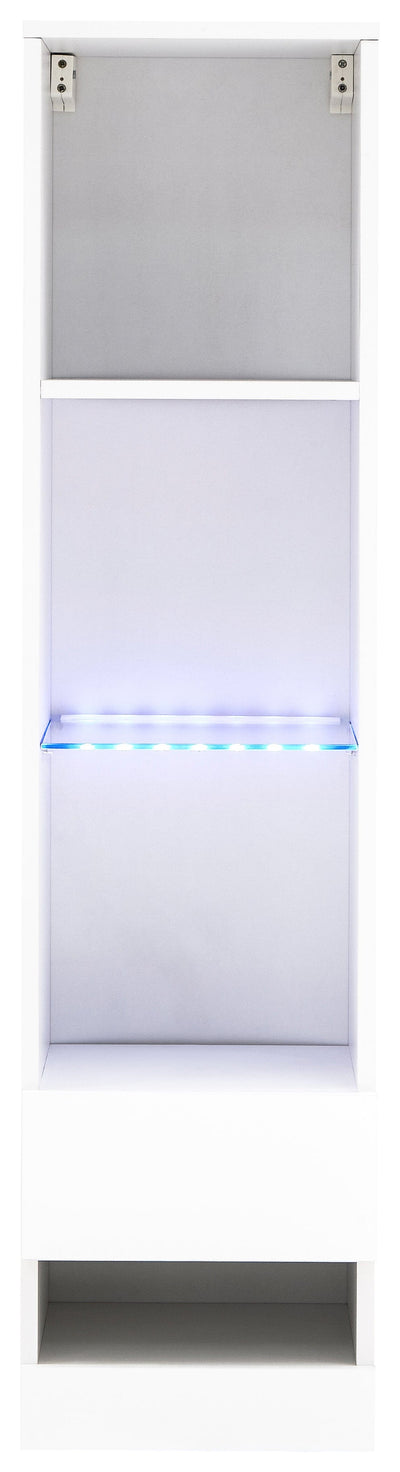 Galicia Tall Shelf Unit With Led White