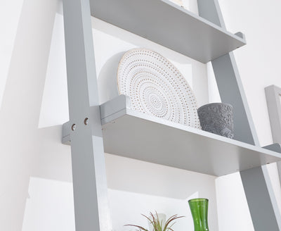 Ladder Style 5 Tier Wall Rack Grey