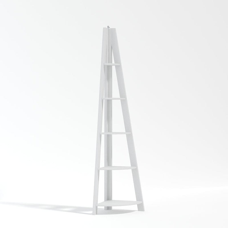 Tiva Corner Ladder Shelving White