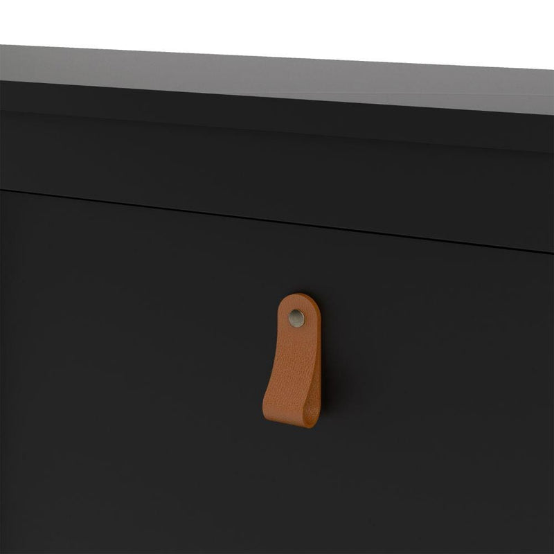 Barcelona Shoe Cabinet 4 Compartments In Matt Black