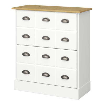 Nola Shoe Cabinet White & Pine