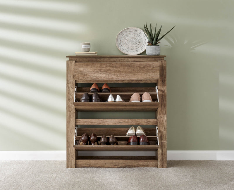 Canyon Oak Shoe Cabinet - GFW