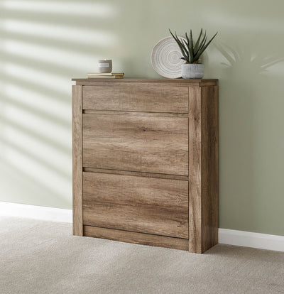 Canyon Oak Shoe Cabinet - GFW