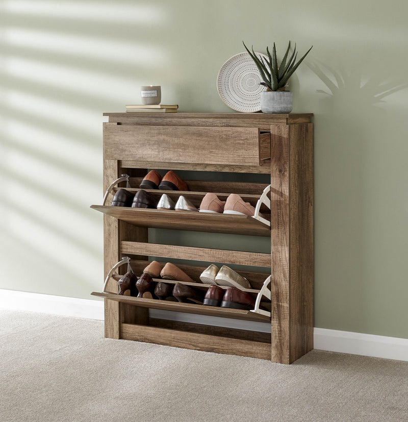 Canyon Oak Shoe Cabinet - GFW