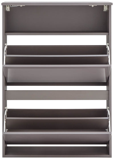 Galicia Wall Hanging Two Tier Shoe Cabinet Grey