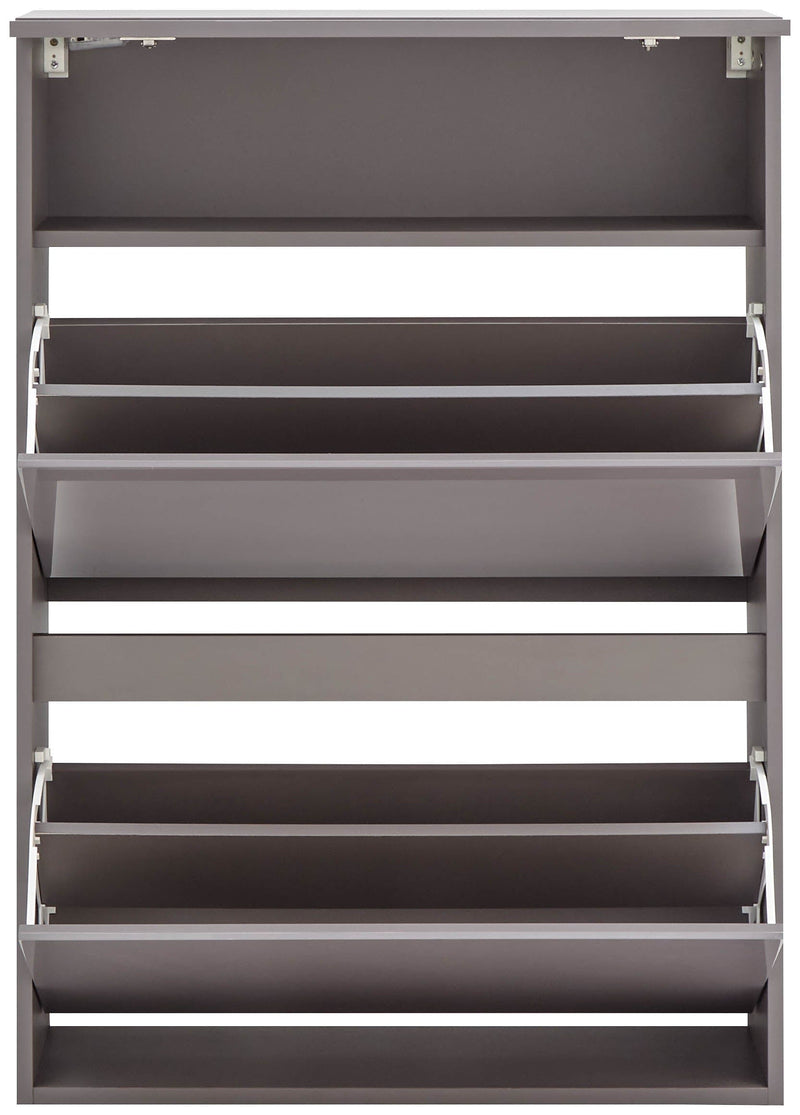 Galicia Wall Hanging Two Tier Shoe Cabinet Grey