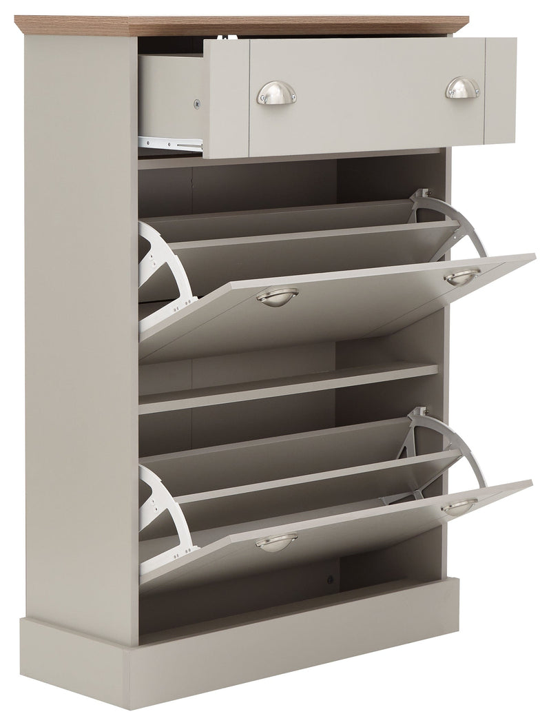 Kendal Deluxe Shoe Cabinet Grey