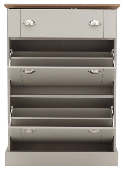 Kendal Deluxe Shoe Cabinet Grey