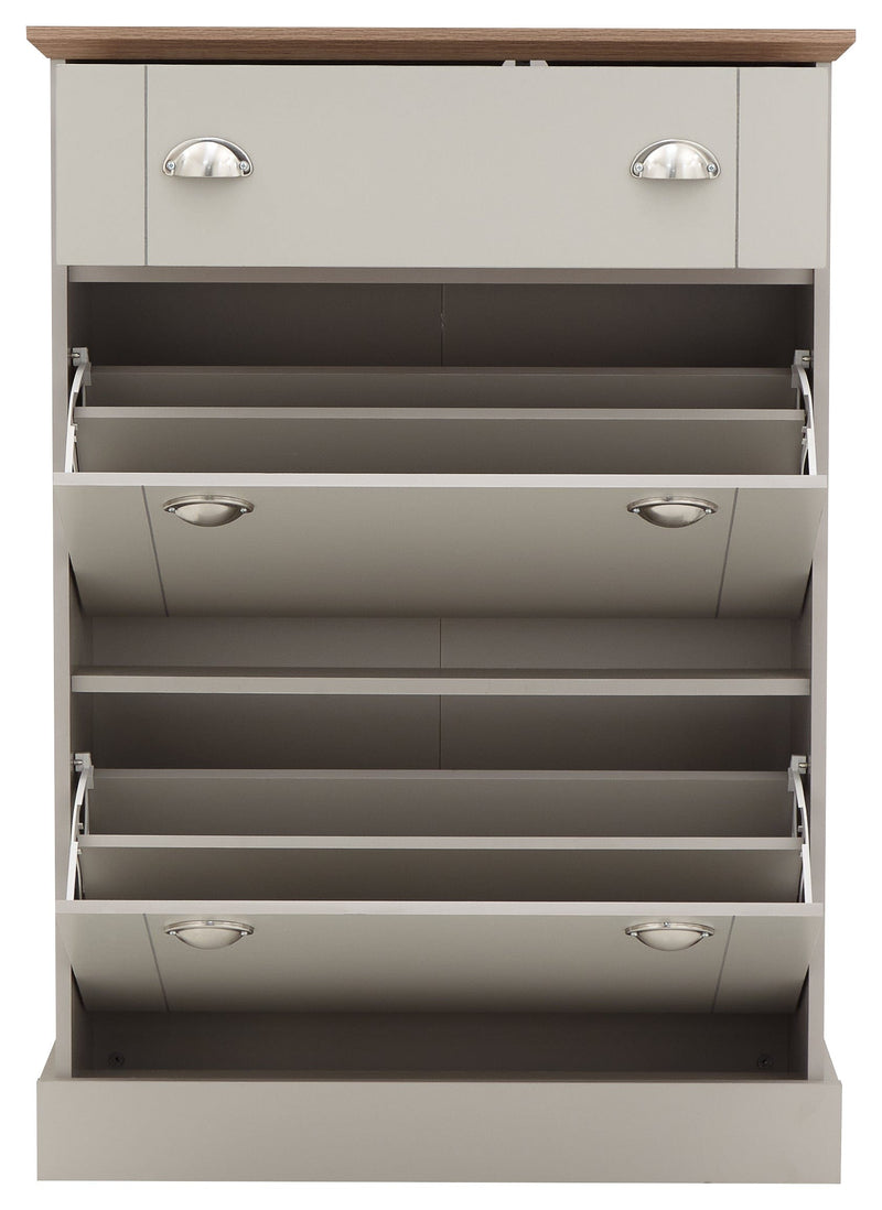 Kendal Deluxe Shoe Cabinet Grey