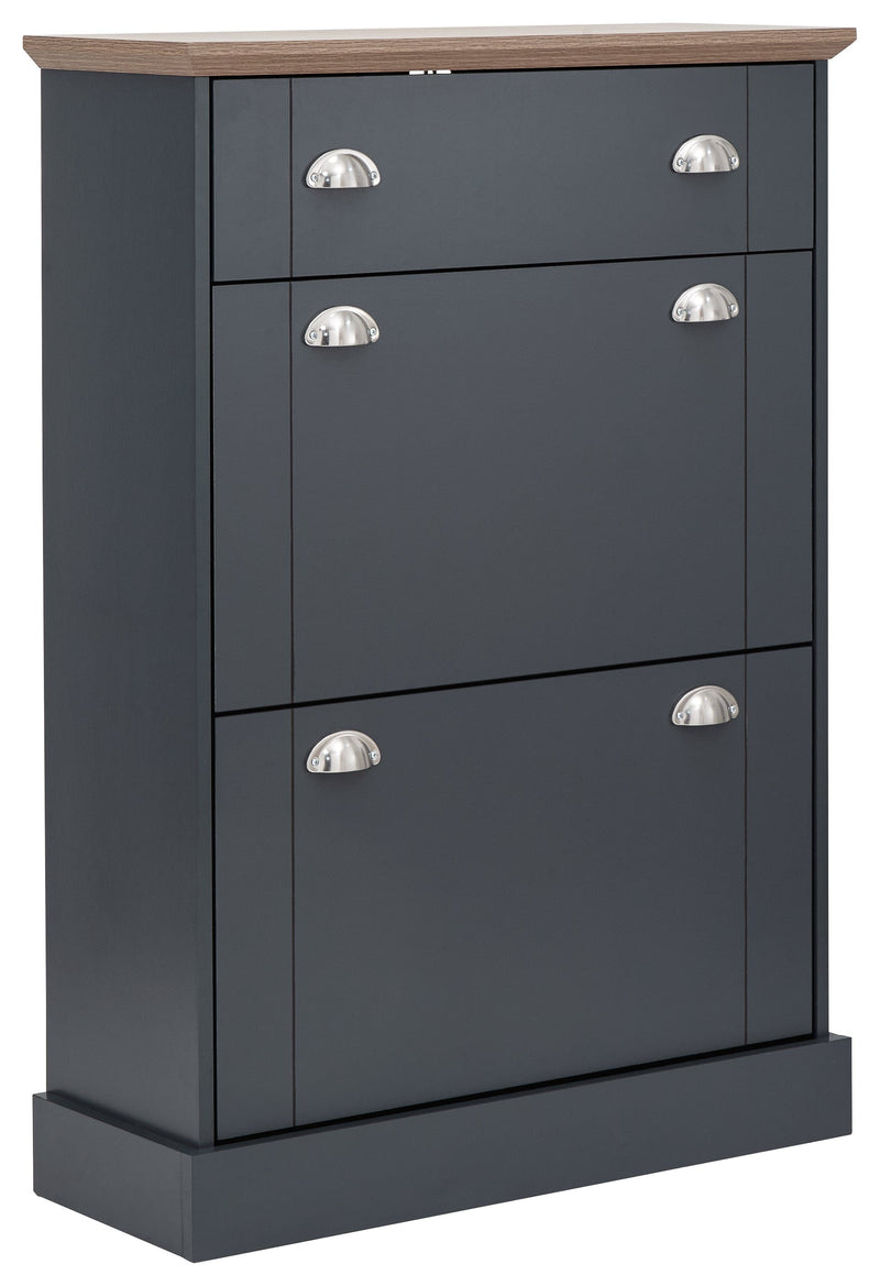 Kendal Deluxe Shoe Cabinet Slate Blue