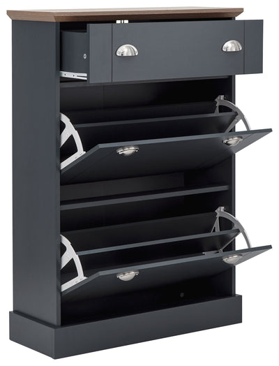 Kendal Deluxe Shoe Cabinet Slate Blue