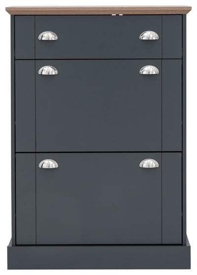 Kendal Deluxe Shoe Cabinet Slate Blue