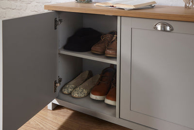 Lancaster Shoe Storage Grey