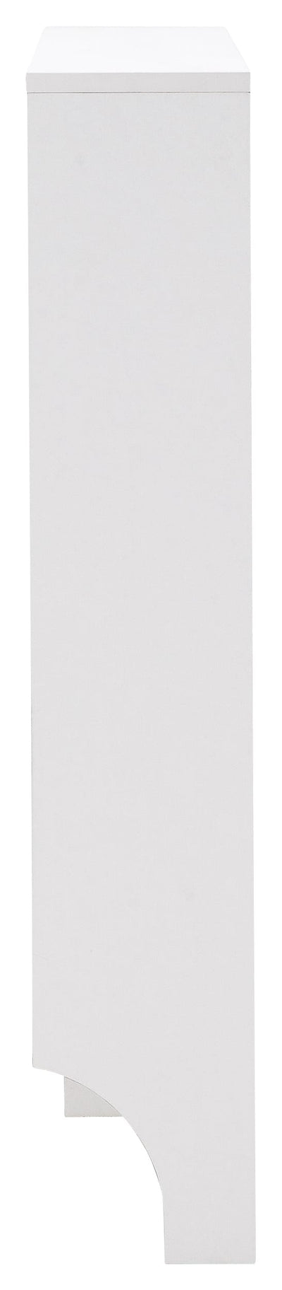 Narrow 4 Drawer Shoe Cabinet White