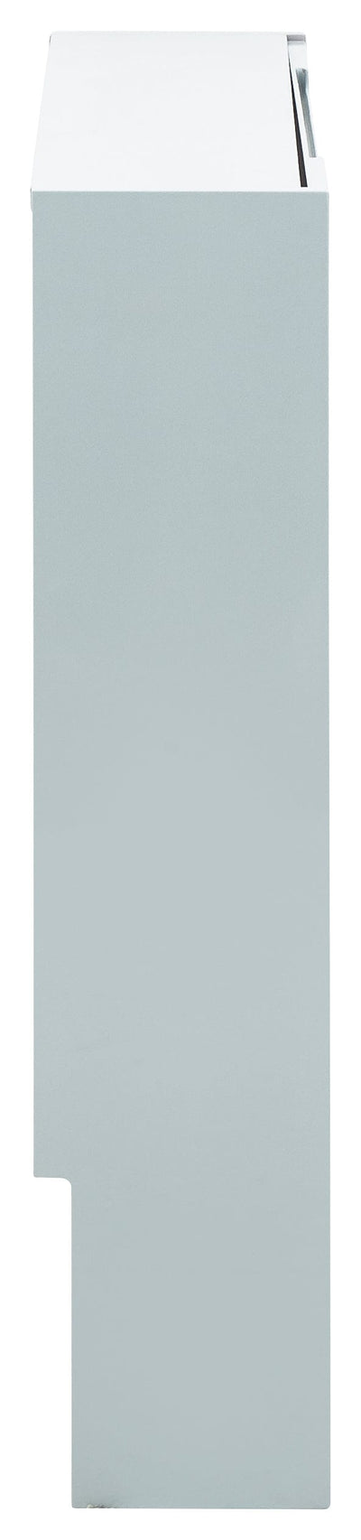 Narrow High Gloss 2 Tier Shoe Cabinet Grey