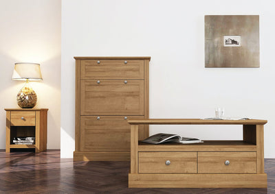 Devon Shoe Cabinet Oak