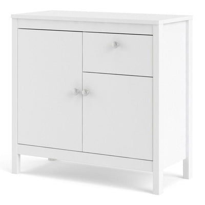 Madrid Sideboard 2 Doors + 1 Drawer In White