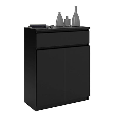 Naia Sideboard - 1 Drawer 2 Doors in Black Matt