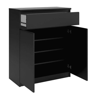 Naia Sideboard - 1 Drawer 2 Doors in Black Matt