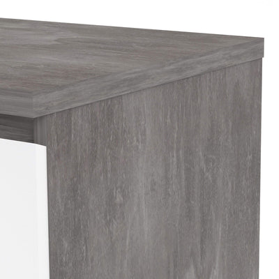 Naia Sideboard - 1 Drawer 2 Doors in Concrete and White High Gloss