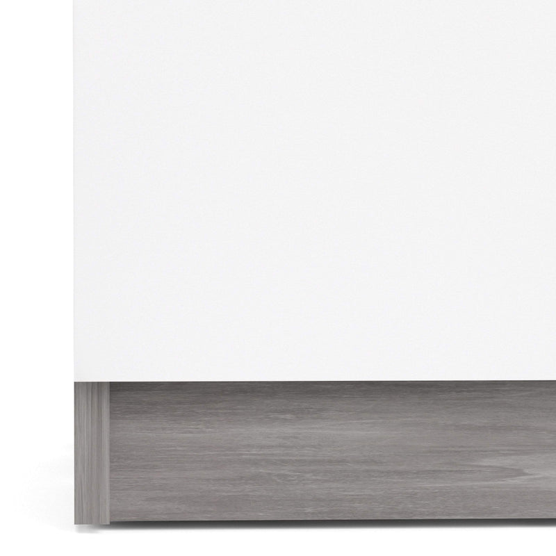 Naia Sideboard - 1 Drawer 2 Doors in Concrete and White High Gloss