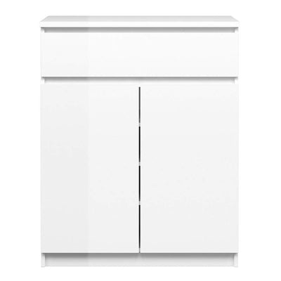 Naia Sideboard - 1 Drawer 2 Doors in White High Gloss