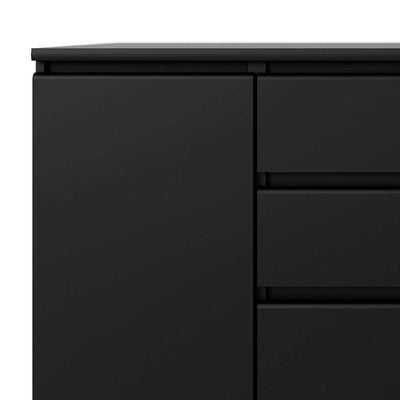 Naia Sideboard - 4 Drawers 2 Doors in Black Matt