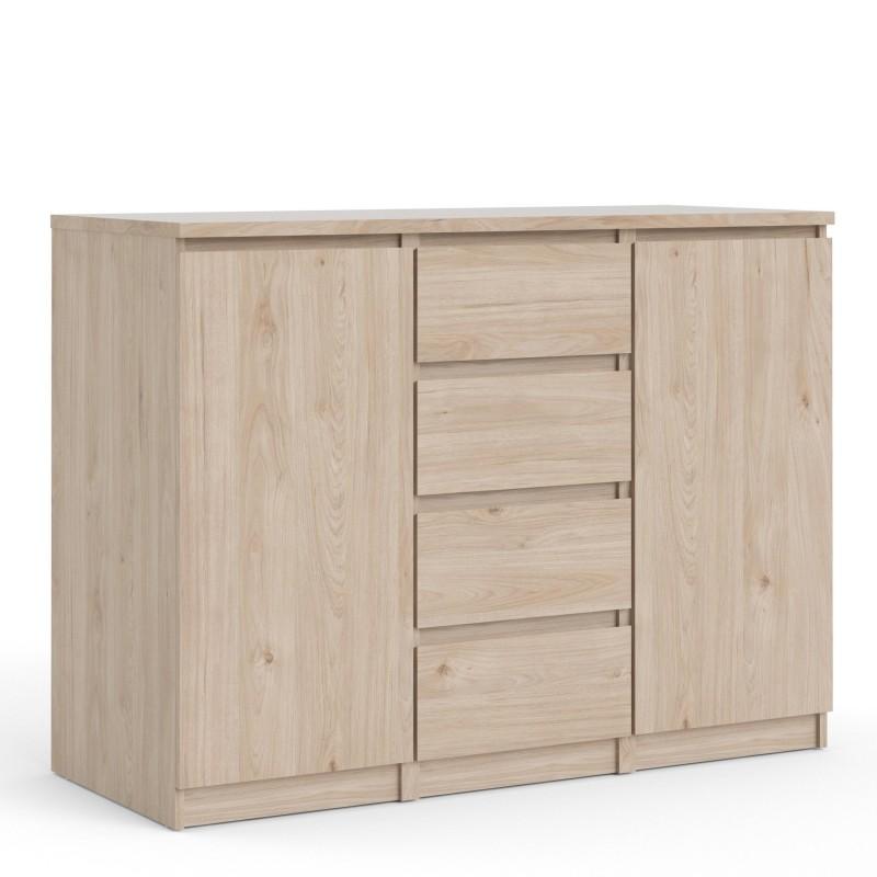 Naia Sideboard  4 Drawers 2 Doors in Jackson Hickory Oak